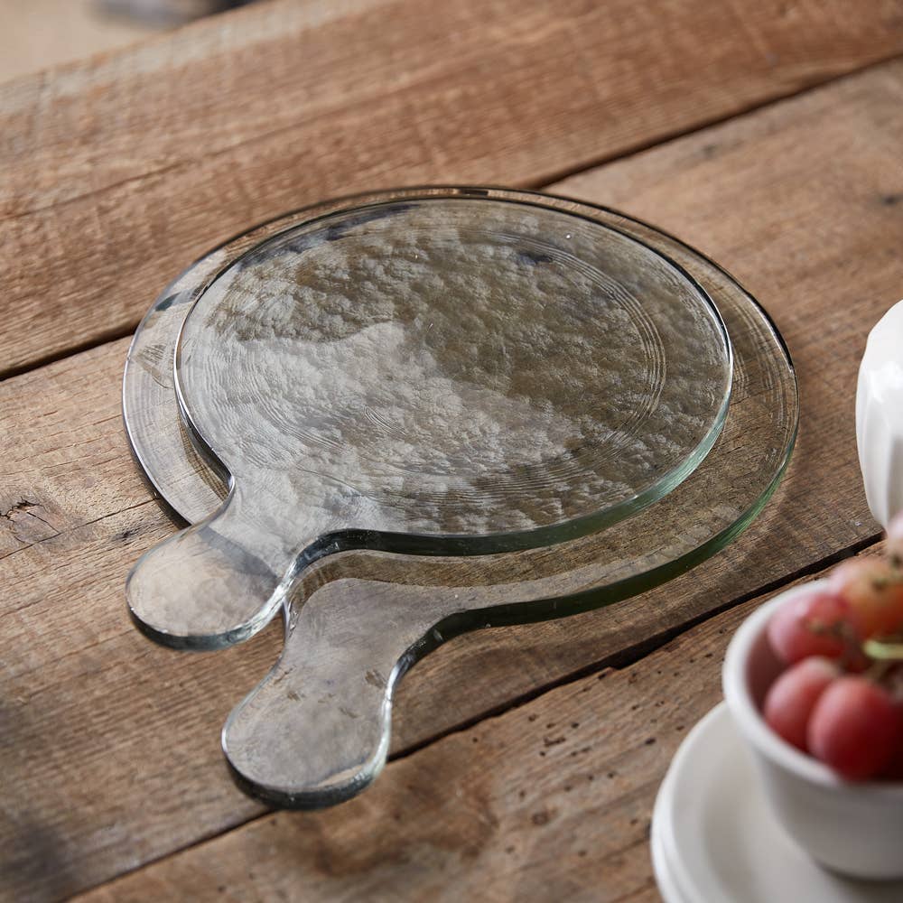 Blocked Glass Serving Boards