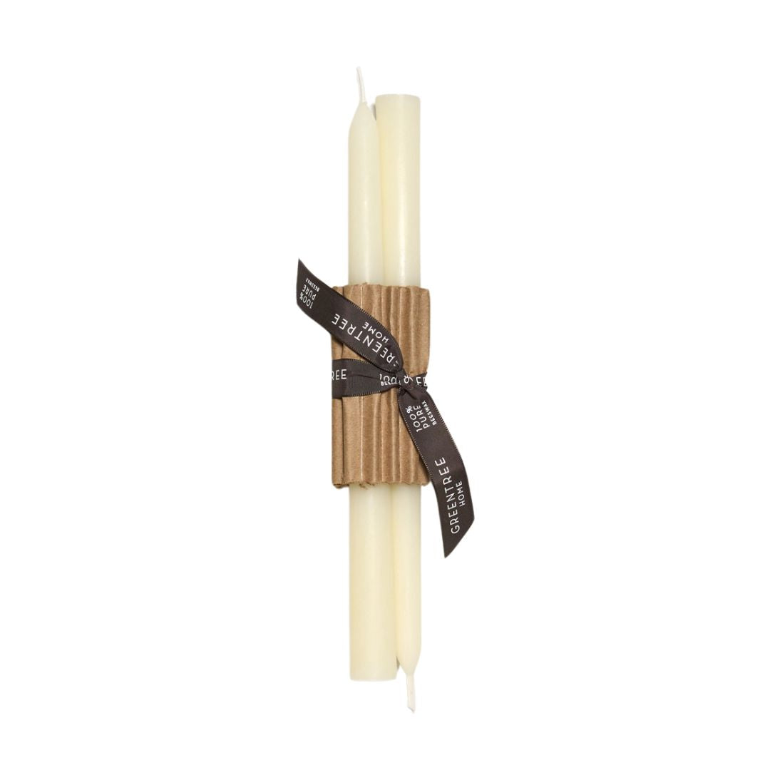 10" Beeswax Taper Candles | Set of 2
