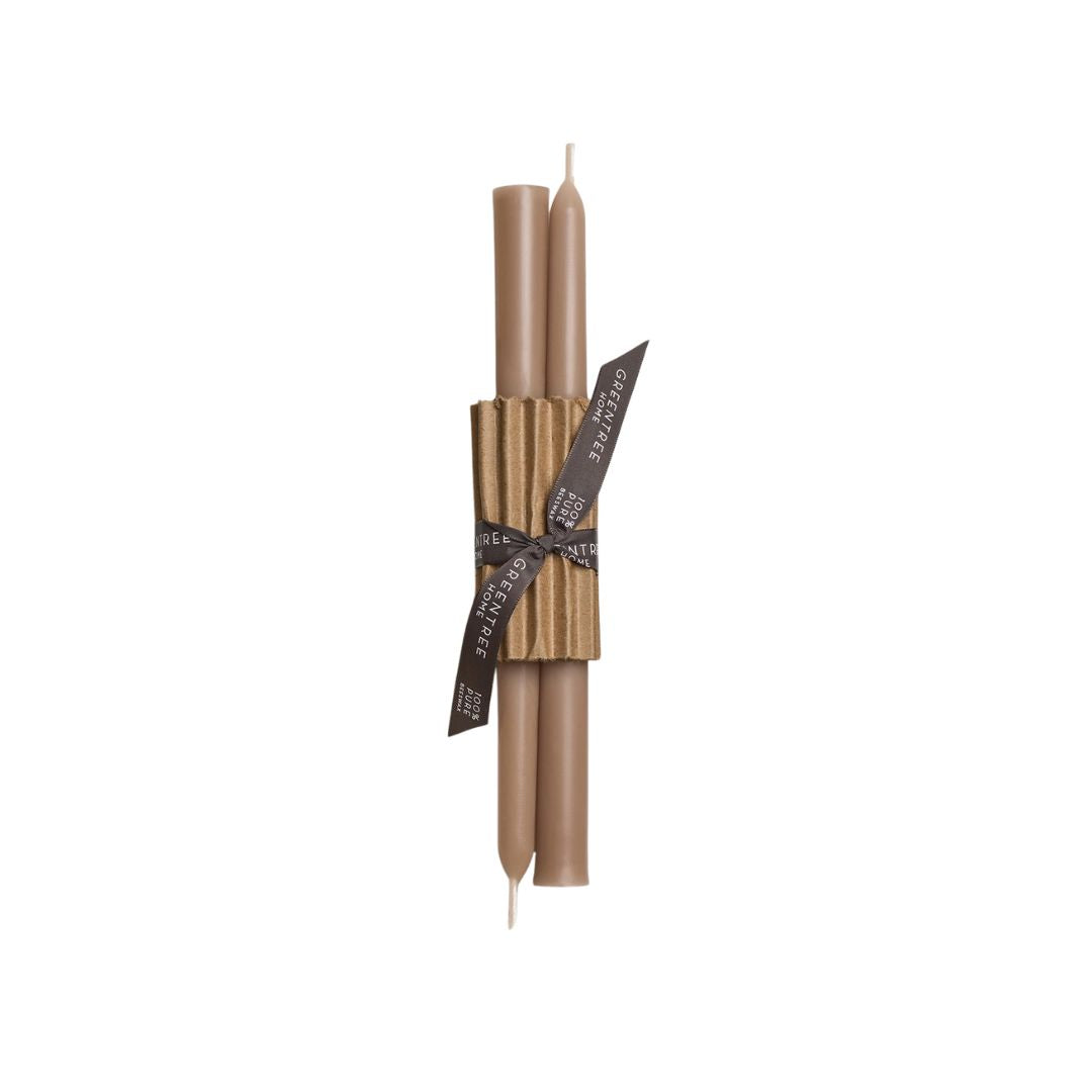 10" Beeswax Taper Candles | Set of 2