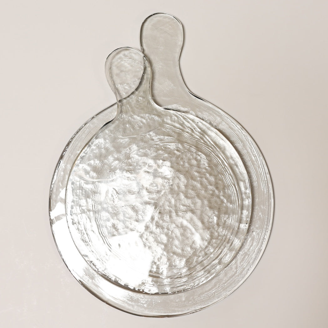 Blocked Glass Serving Boards