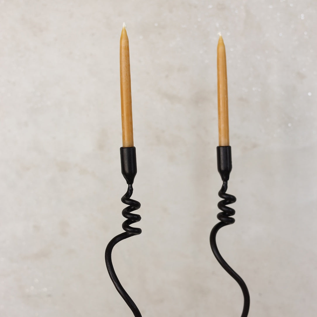 Curly Iron Candlestick | Tall