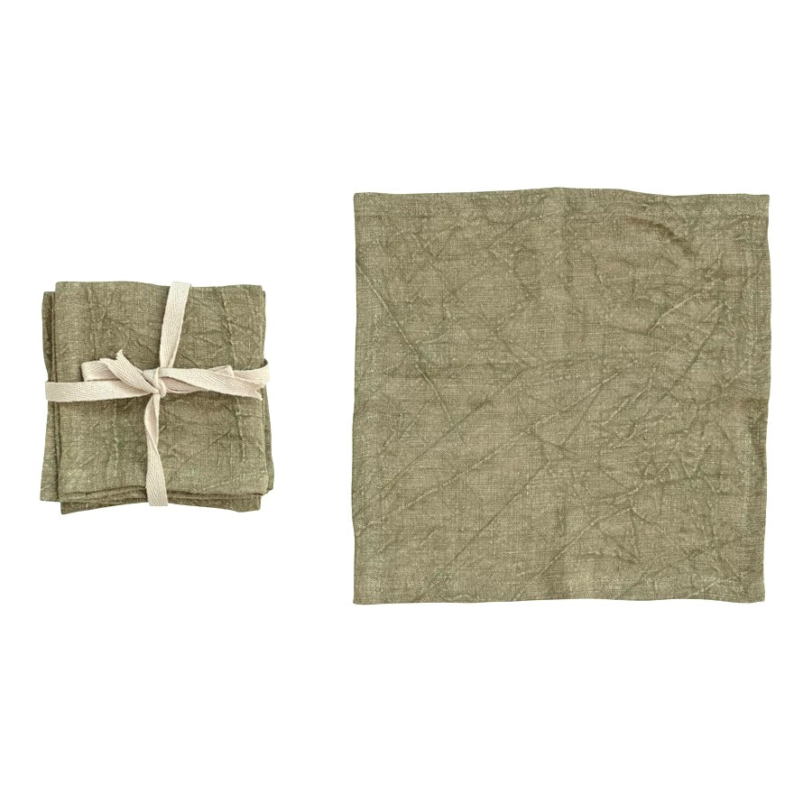 LINEN COCKTAIL NAPKINS | S/4