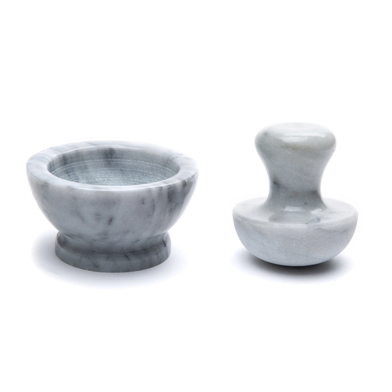 MARBLE MORTAR AND PESTLE