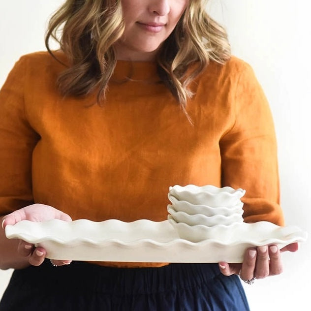 RUFFLE SLIM TRAY