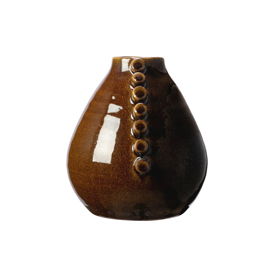 TERRACOTTA HOBNAIL VASE