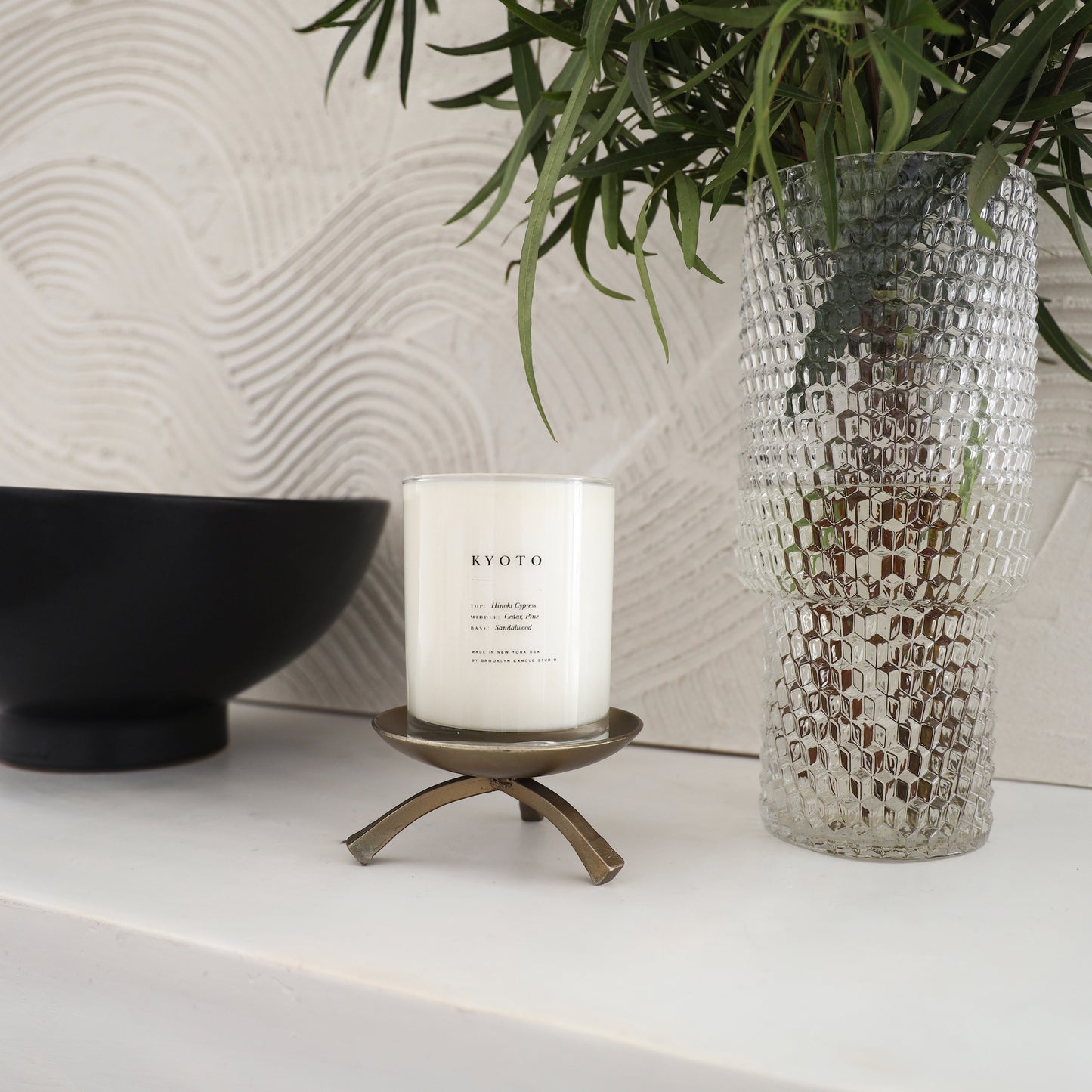 BRASS FOOTED DISH