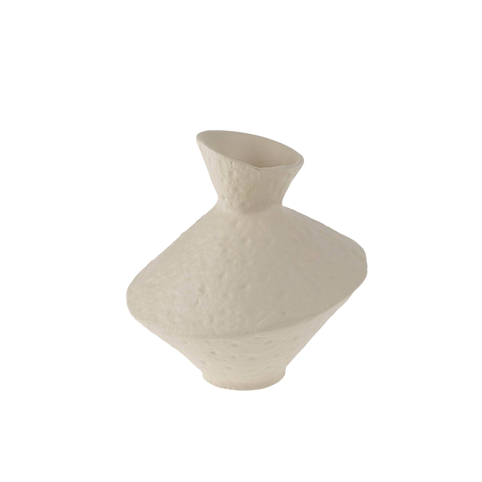 Ivory Slant Vase