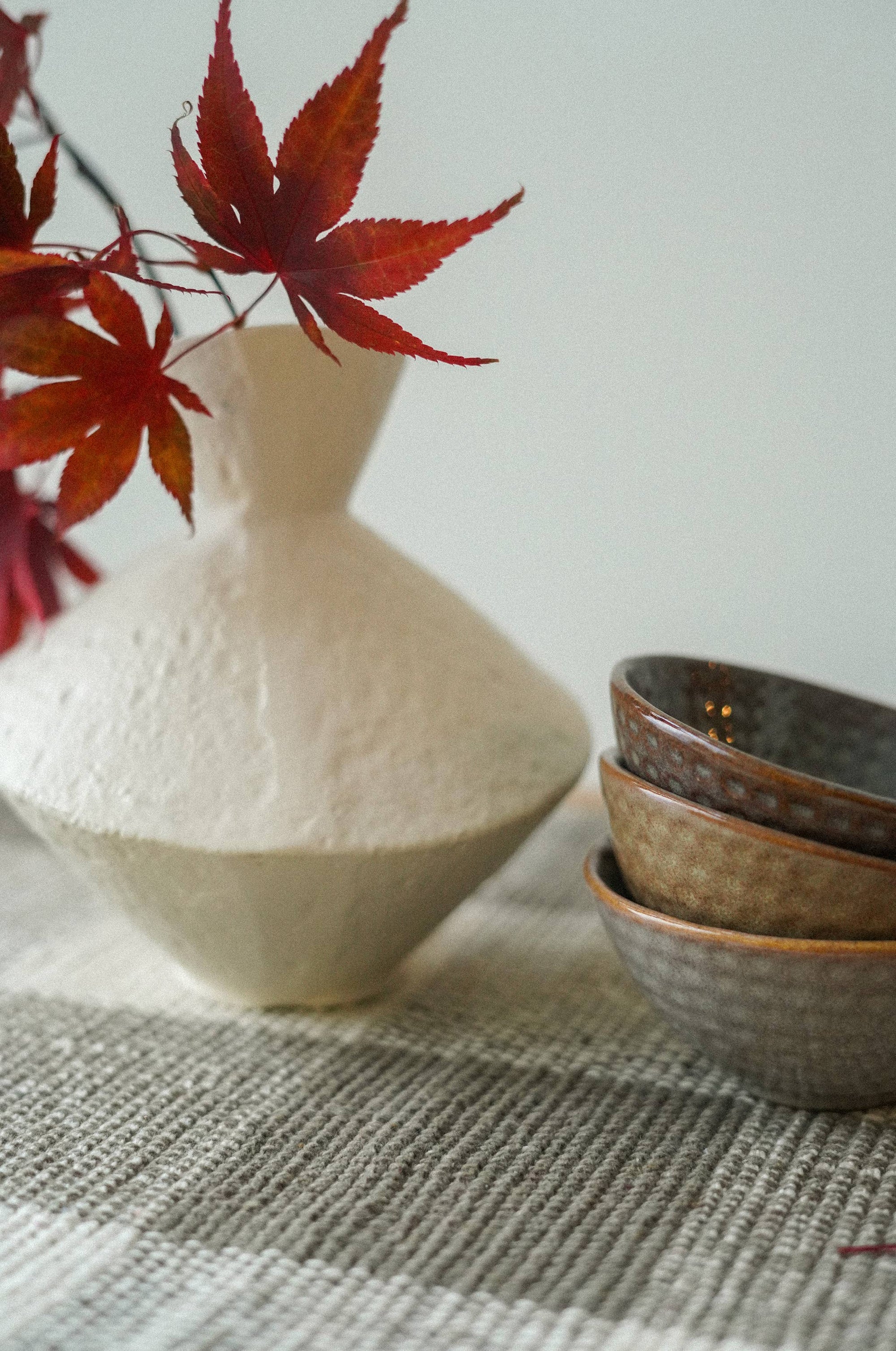 Ivory Slant Vase
