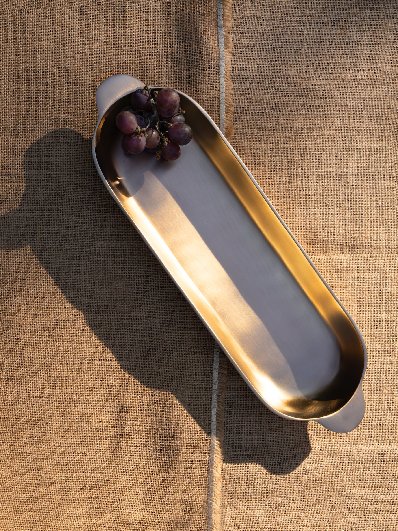 Antique Brass Long Trays Set of 2