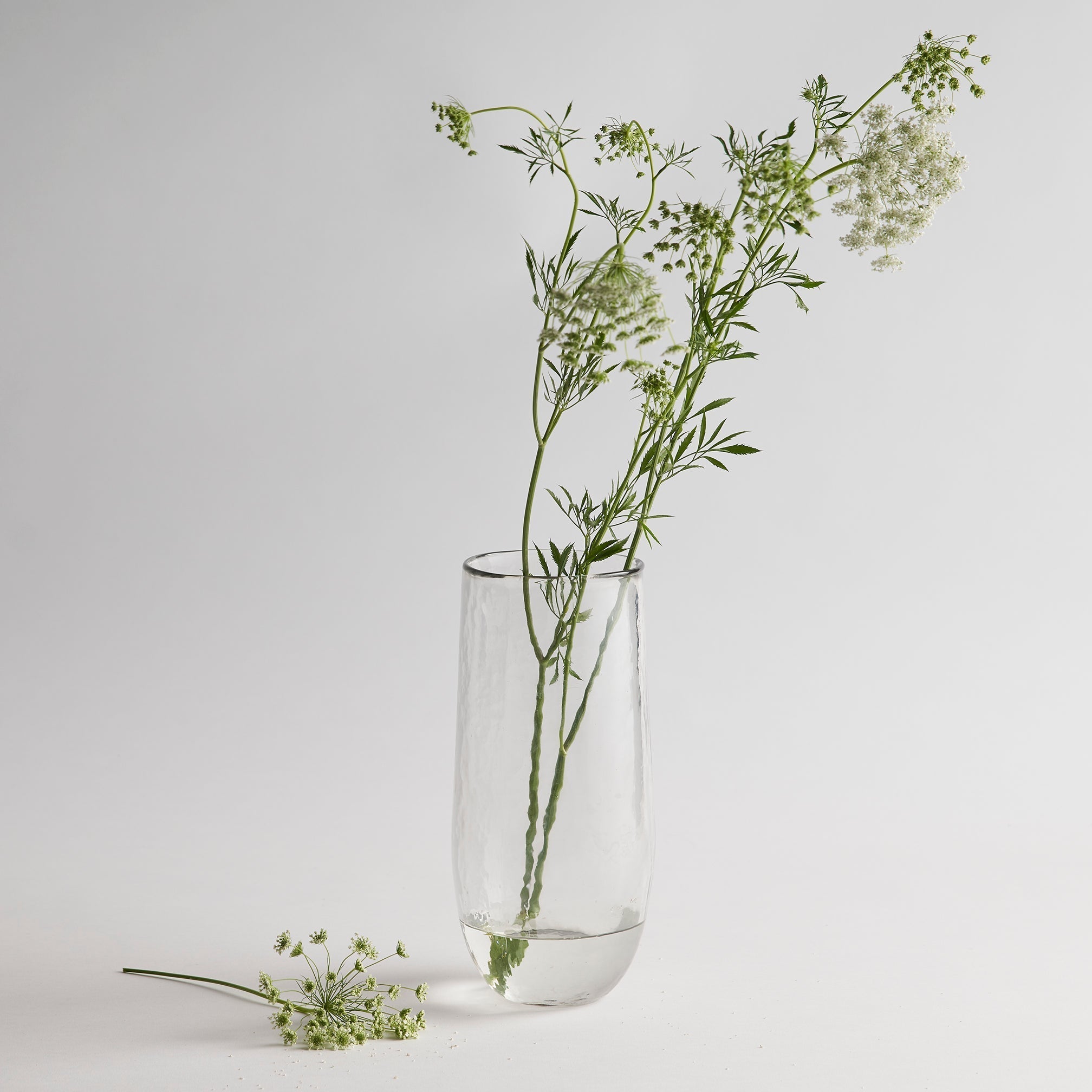 Hammered Glass Vase