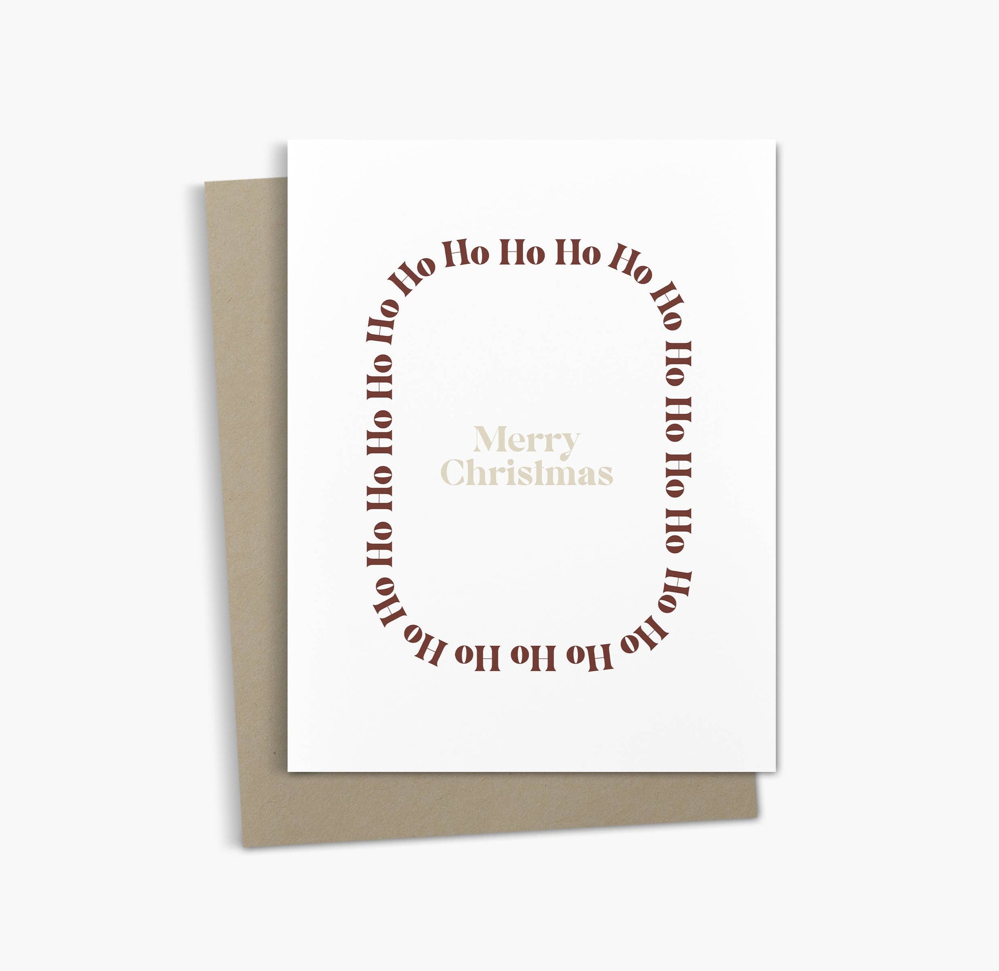 Ho Ho Ho Merry Christmas Greeting Card
