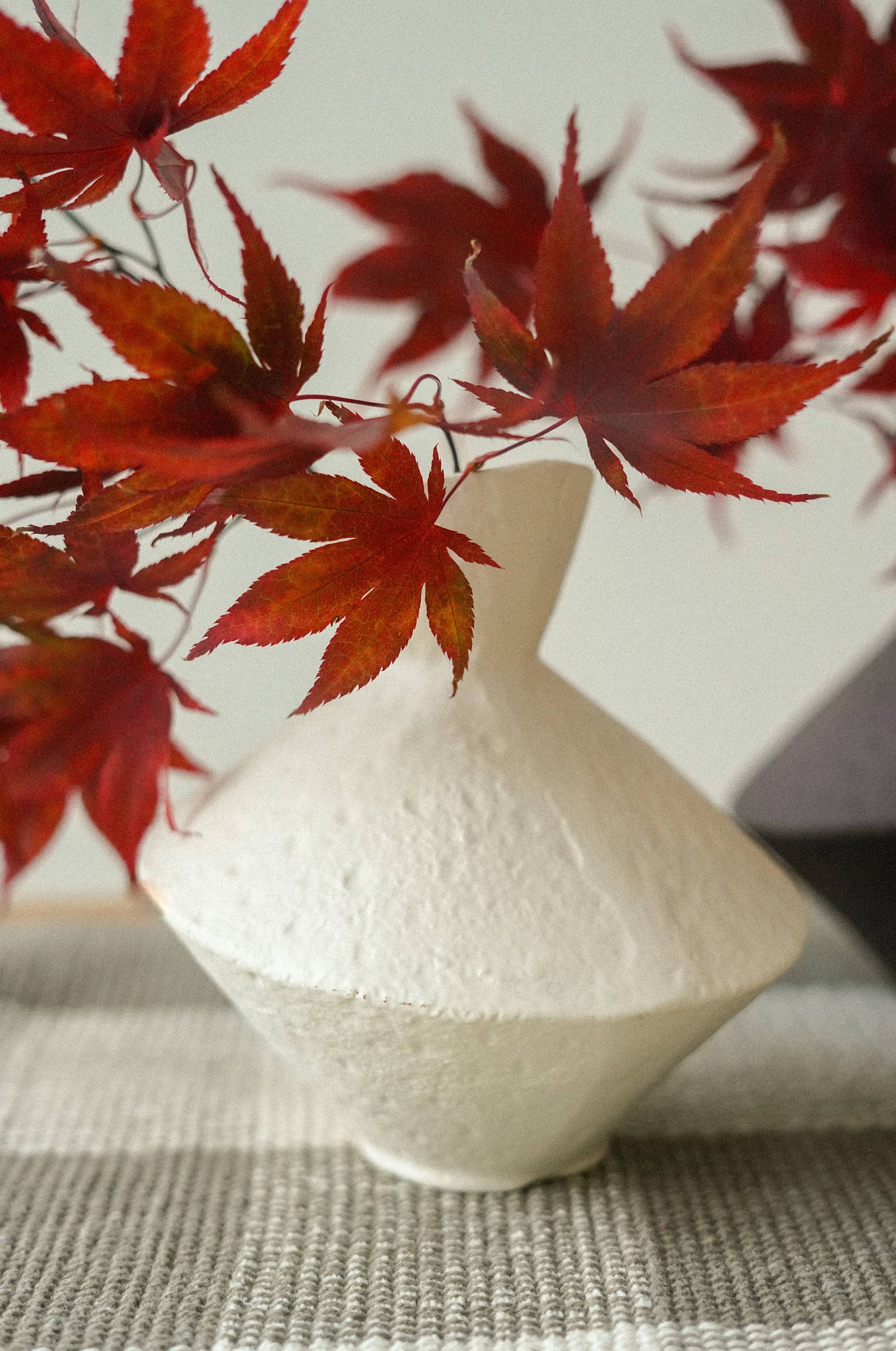 Ivory Slant Vase