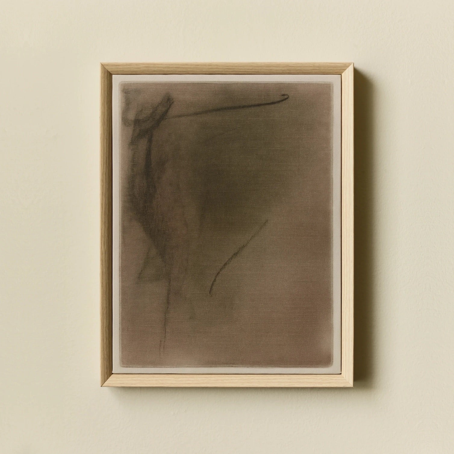 Abstract Charcoal Framed Artwork