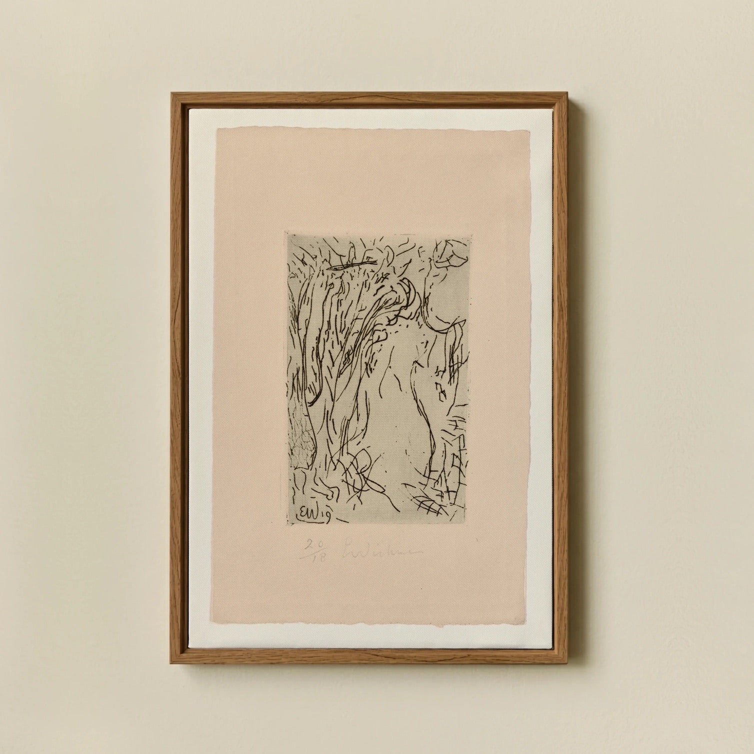 Abstract Portrait Framed Artwork