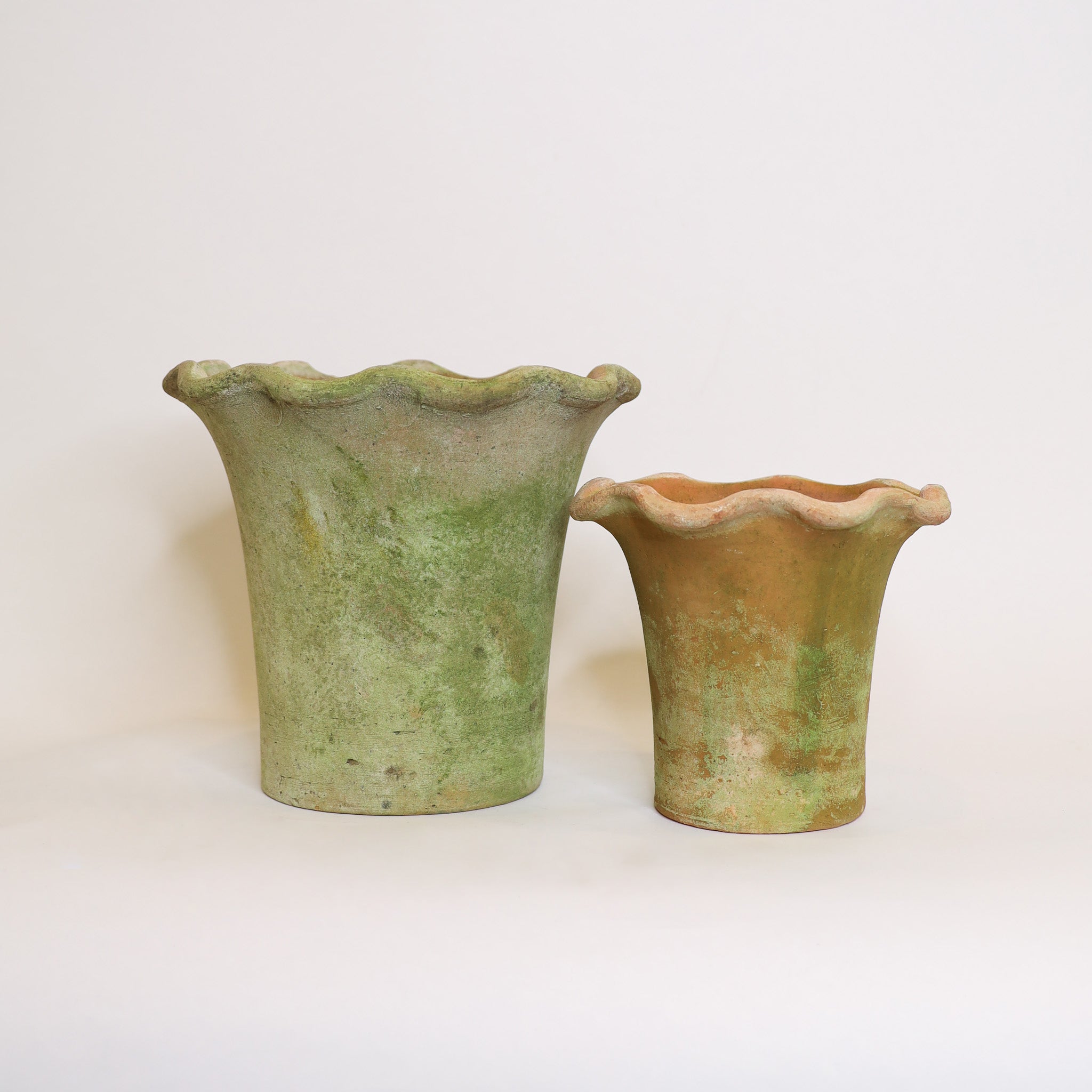Aged Scallop Planter