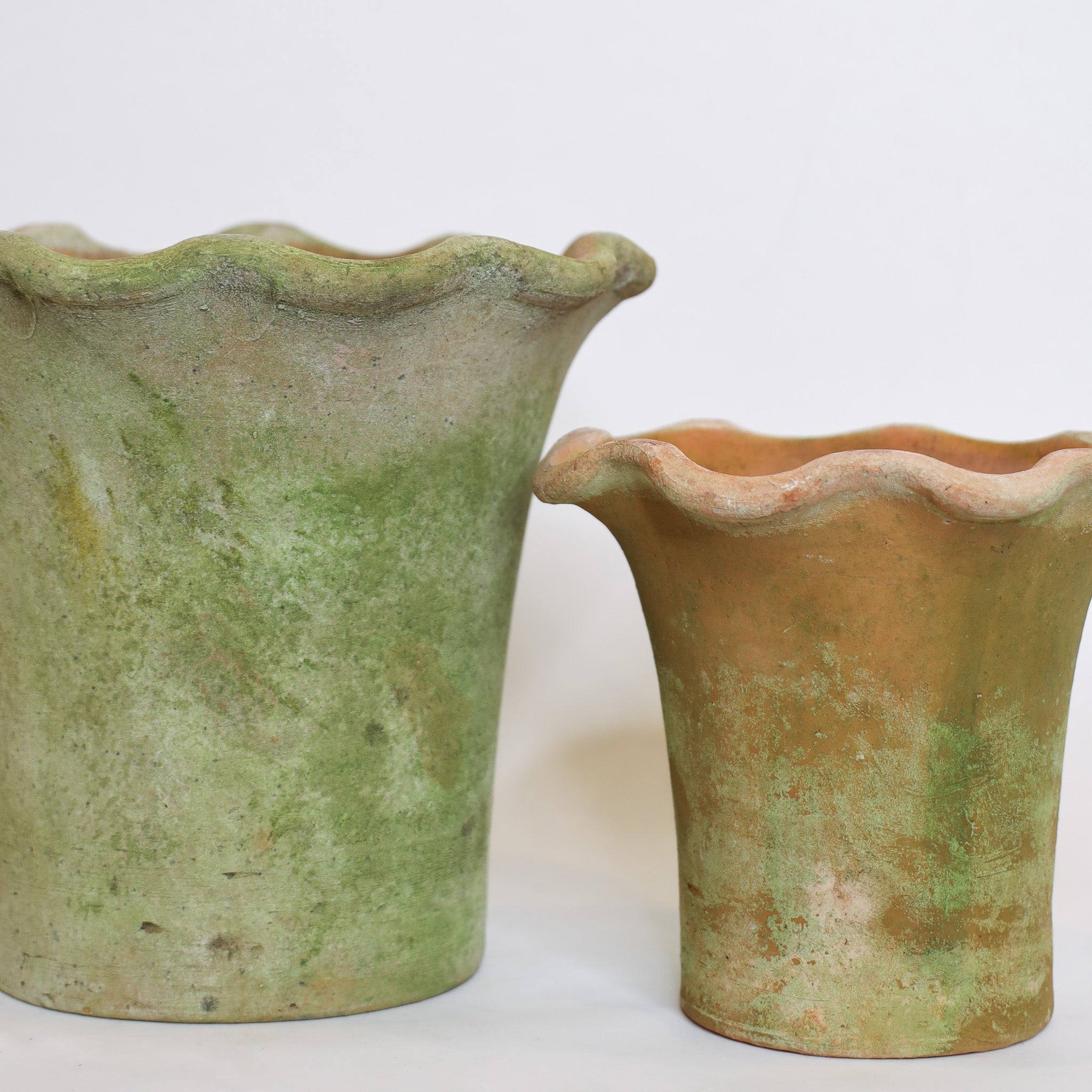 Aged Scallop Planter