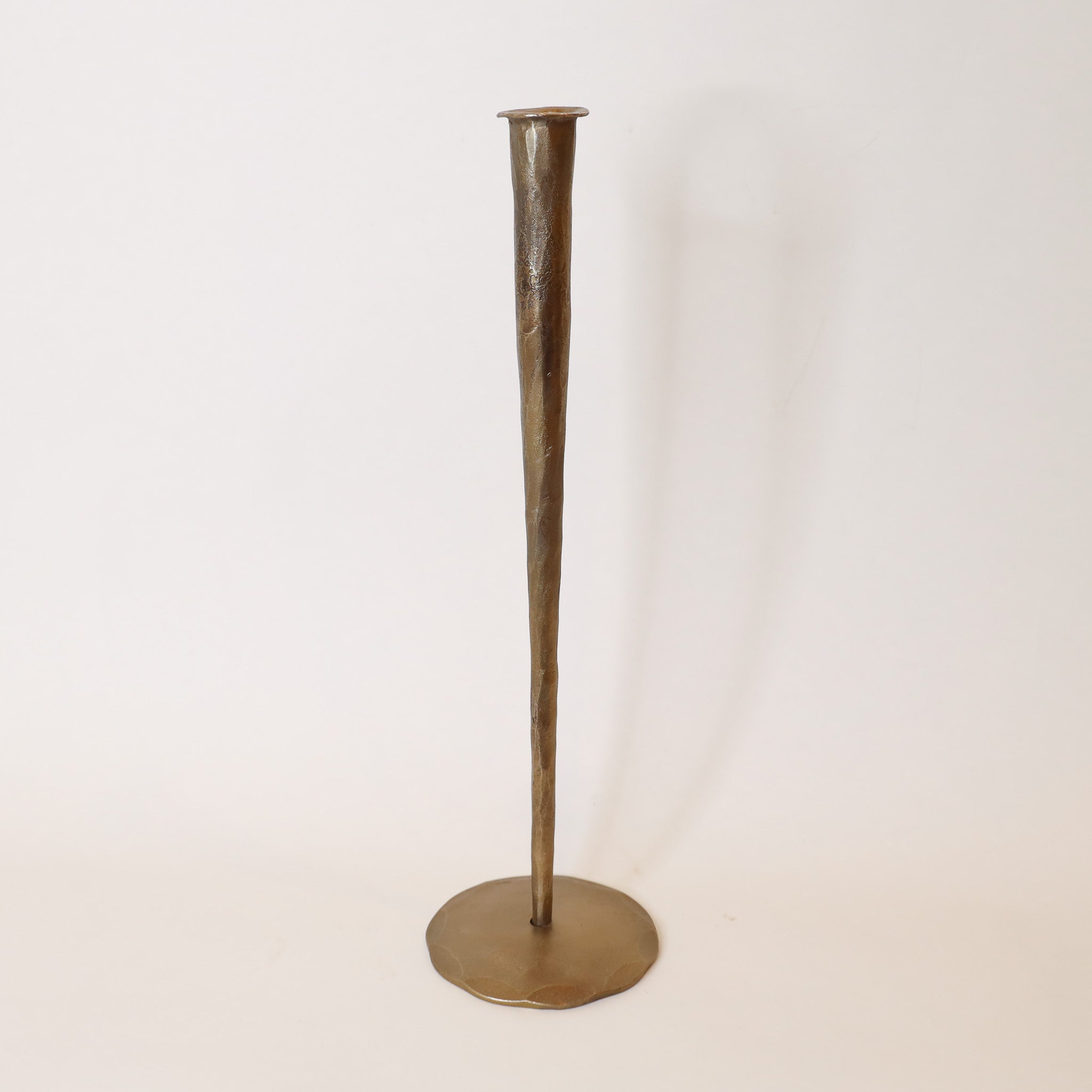 Antique Brass Forged Candle Holders