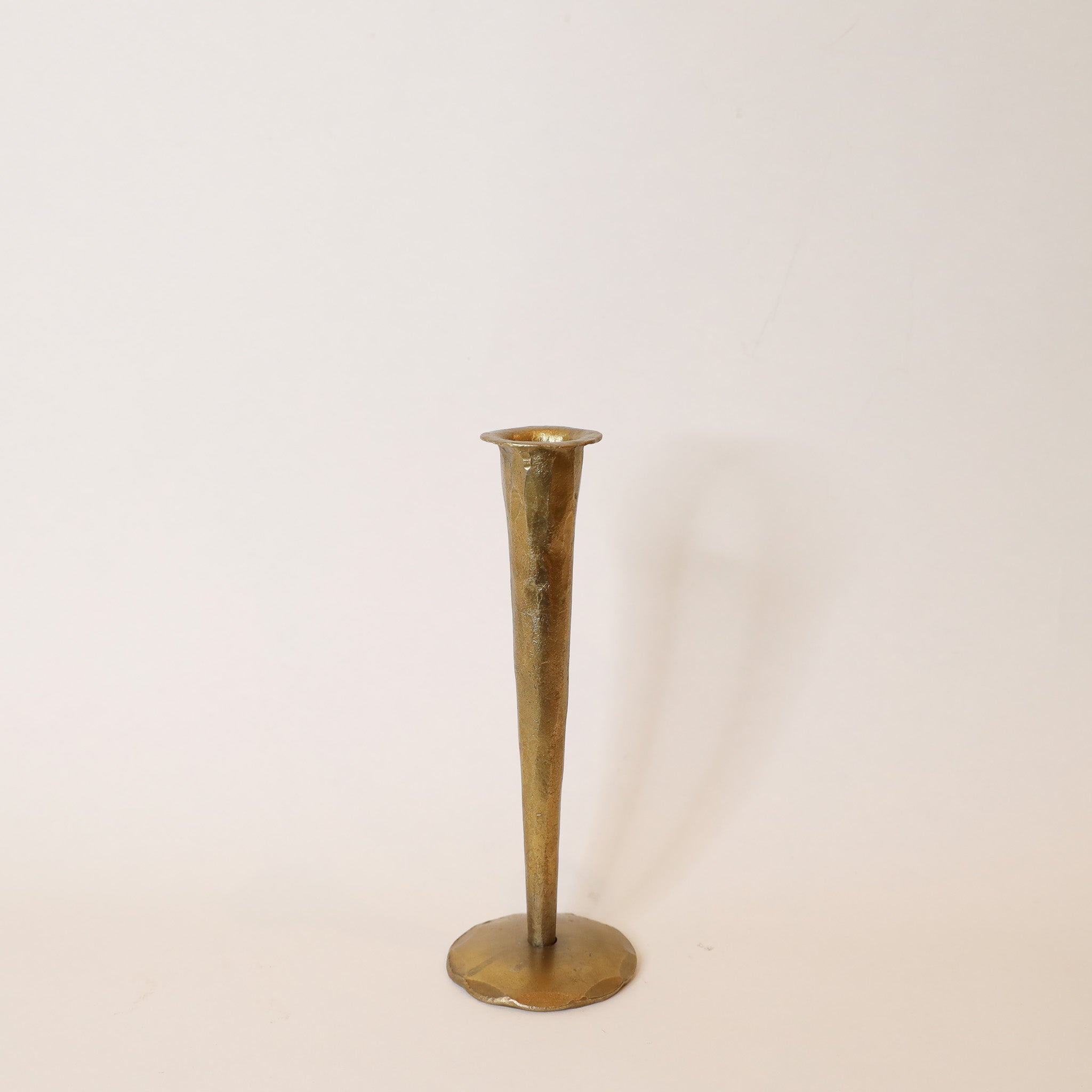 Antique Brass Forged Candle Holders