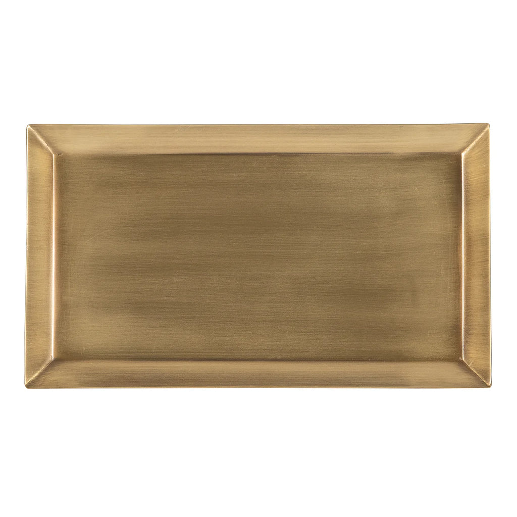 Antique Brass Rectangle Tray