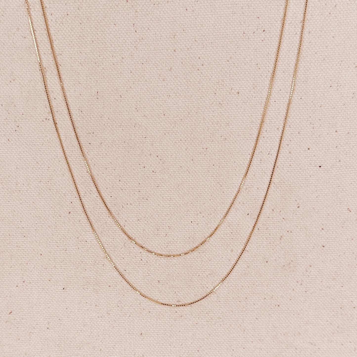 BARELY THERE BOX CHAIN NECKLACE