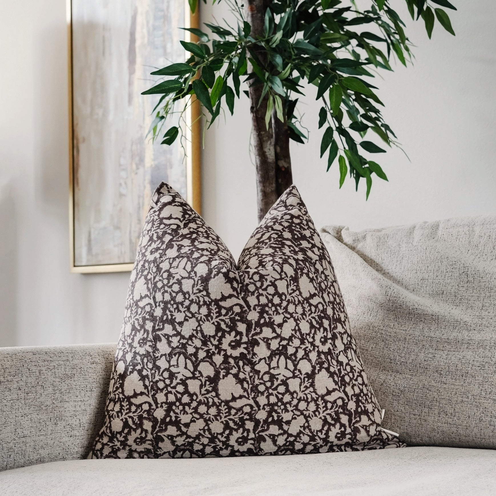 Bayo Block Print Pillow
