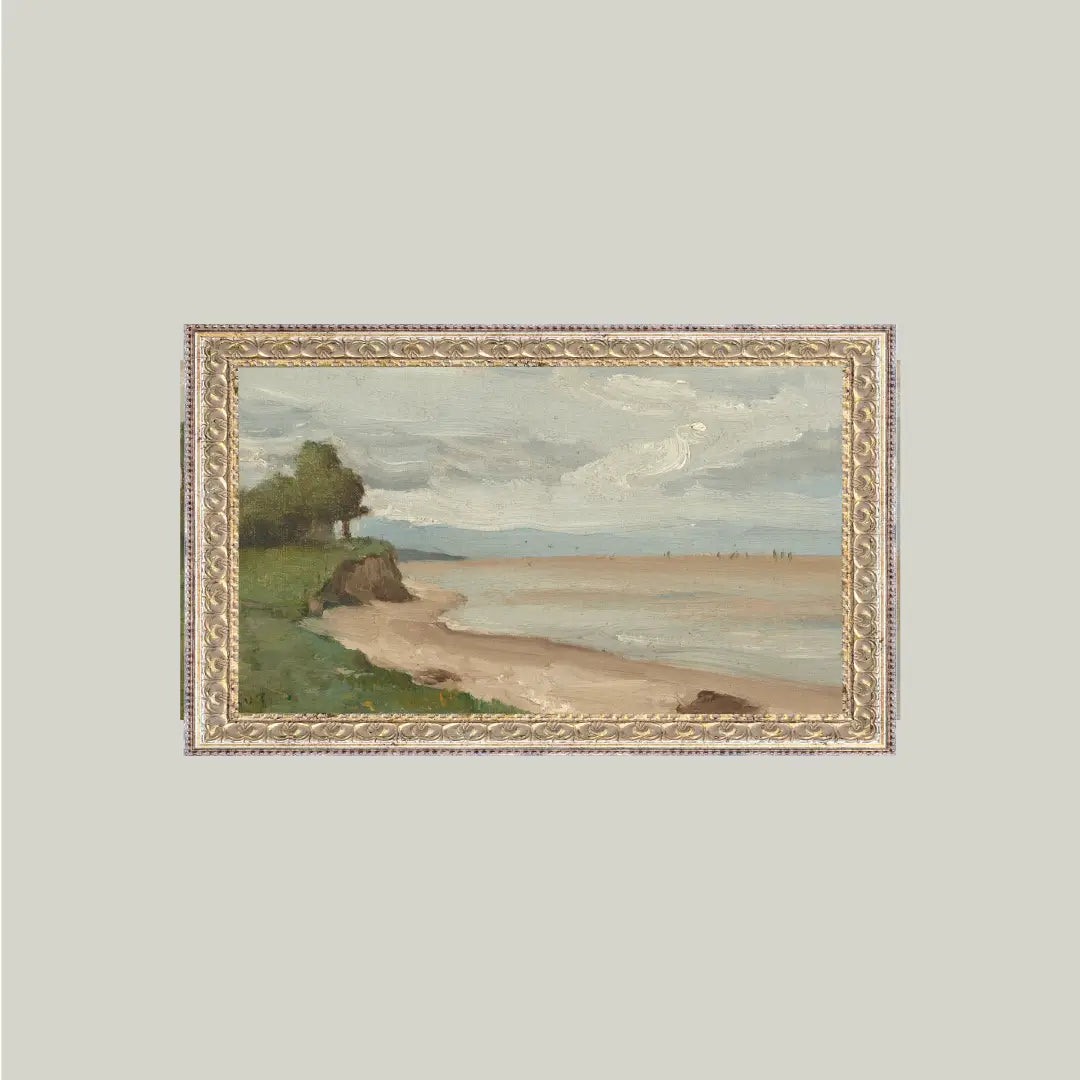 BEACH NEAR ETRETAT FRAMED ARTWORK