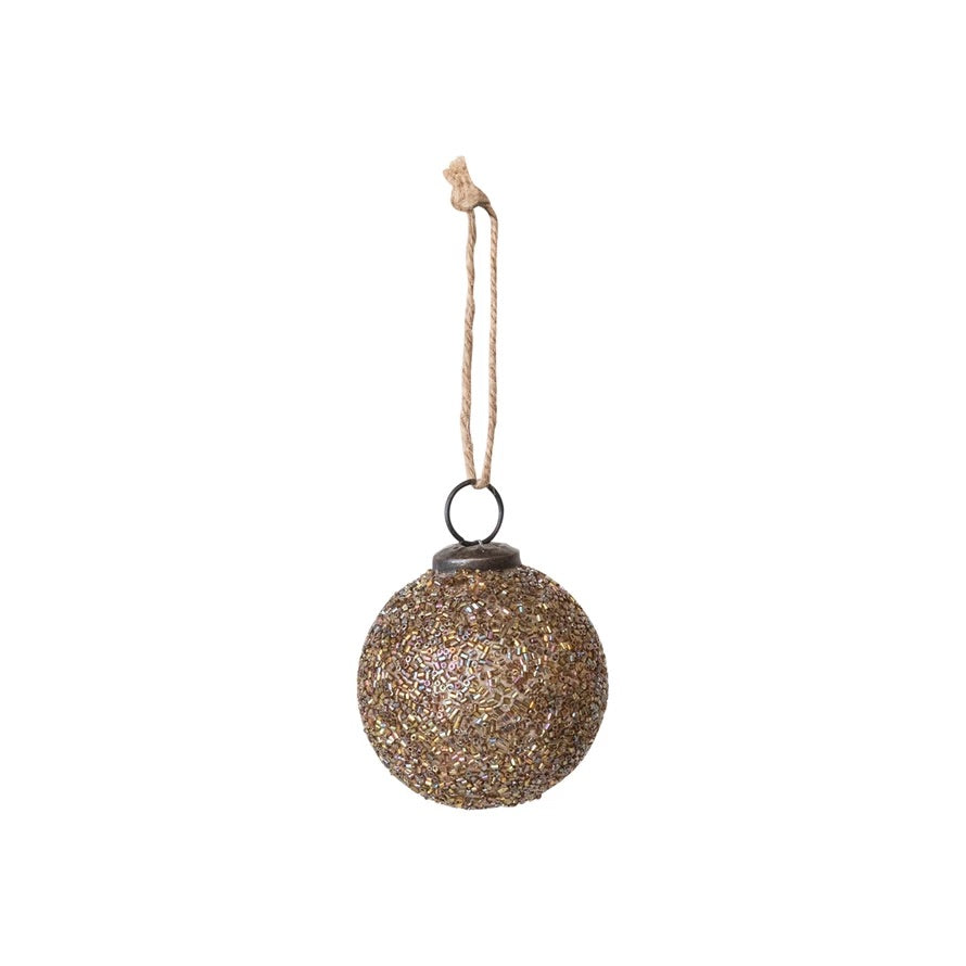 Beaded Glass Ornament