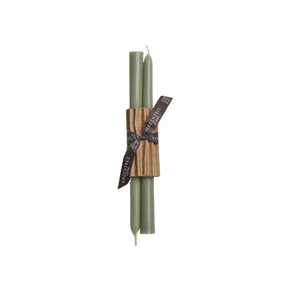 10" Beeswax Taper Candles | Set of 2