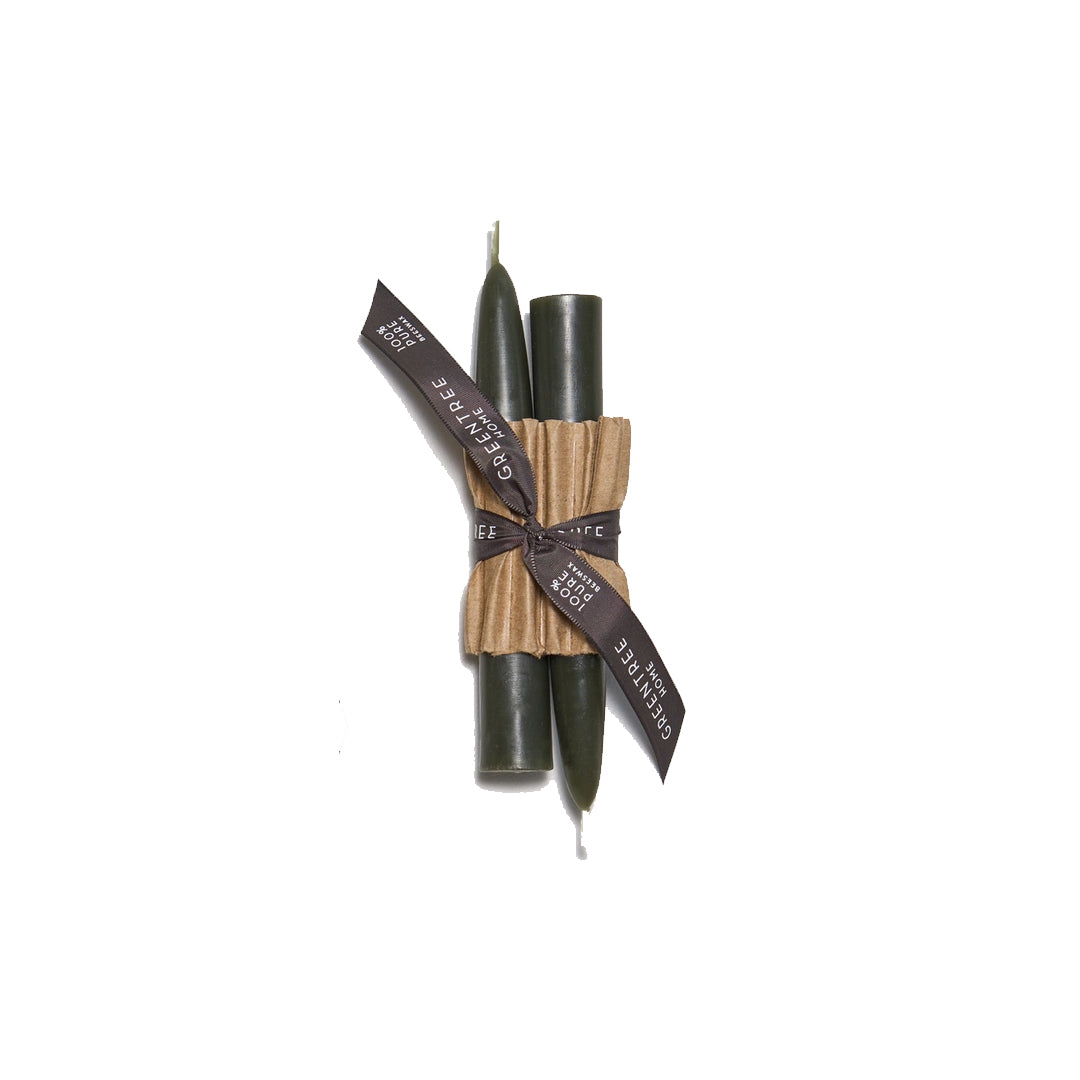 6" Beeswax Taper Candles | Set of 2