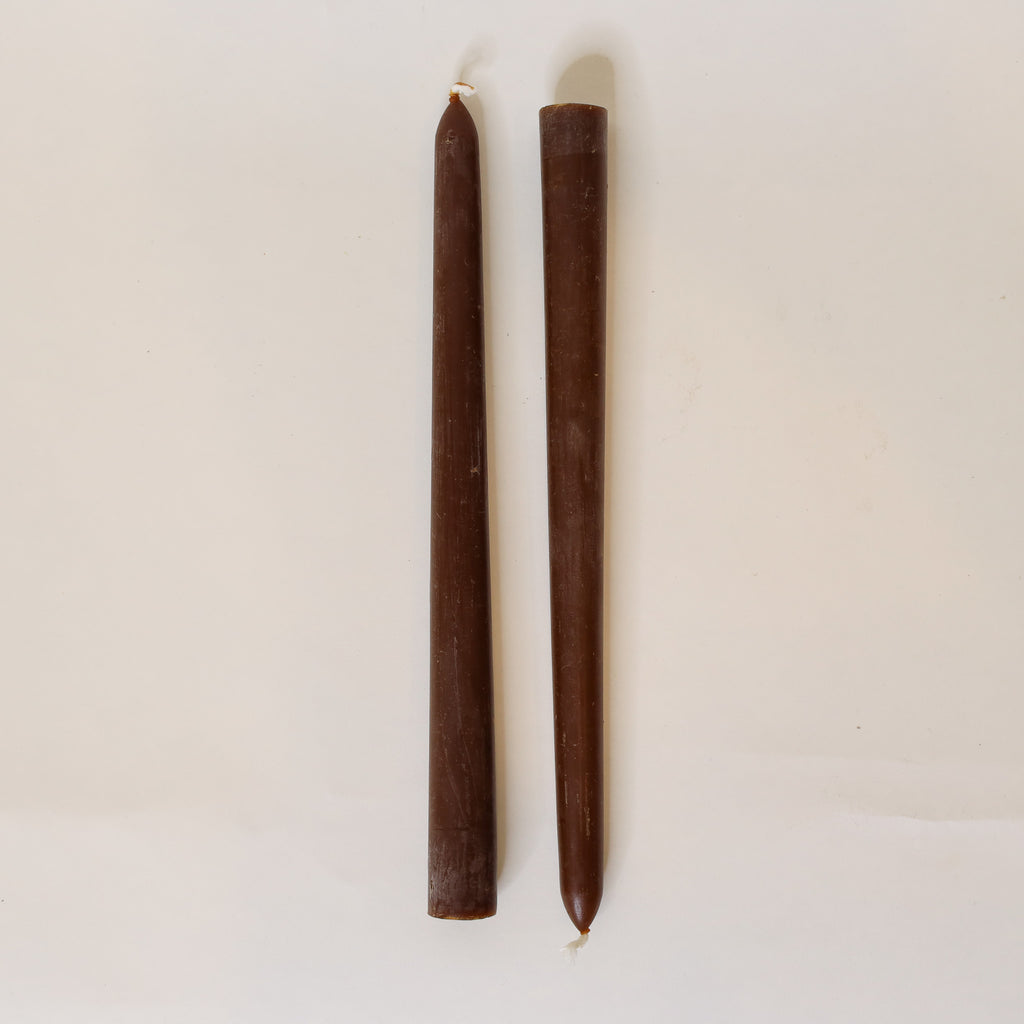 10" Beeswax Taper Candles | Set of 2