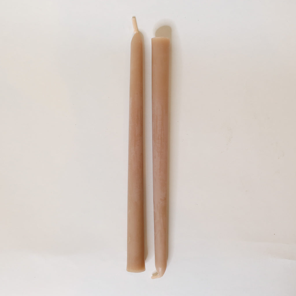 10" Beeswax Taper Candles | Set of 2