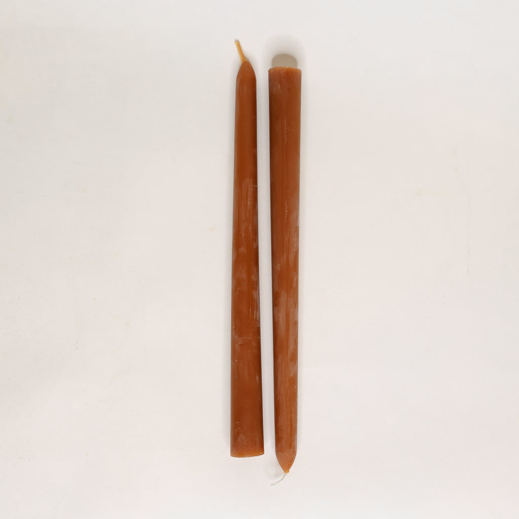 10" Beeswax Taper Candles | Set of 2