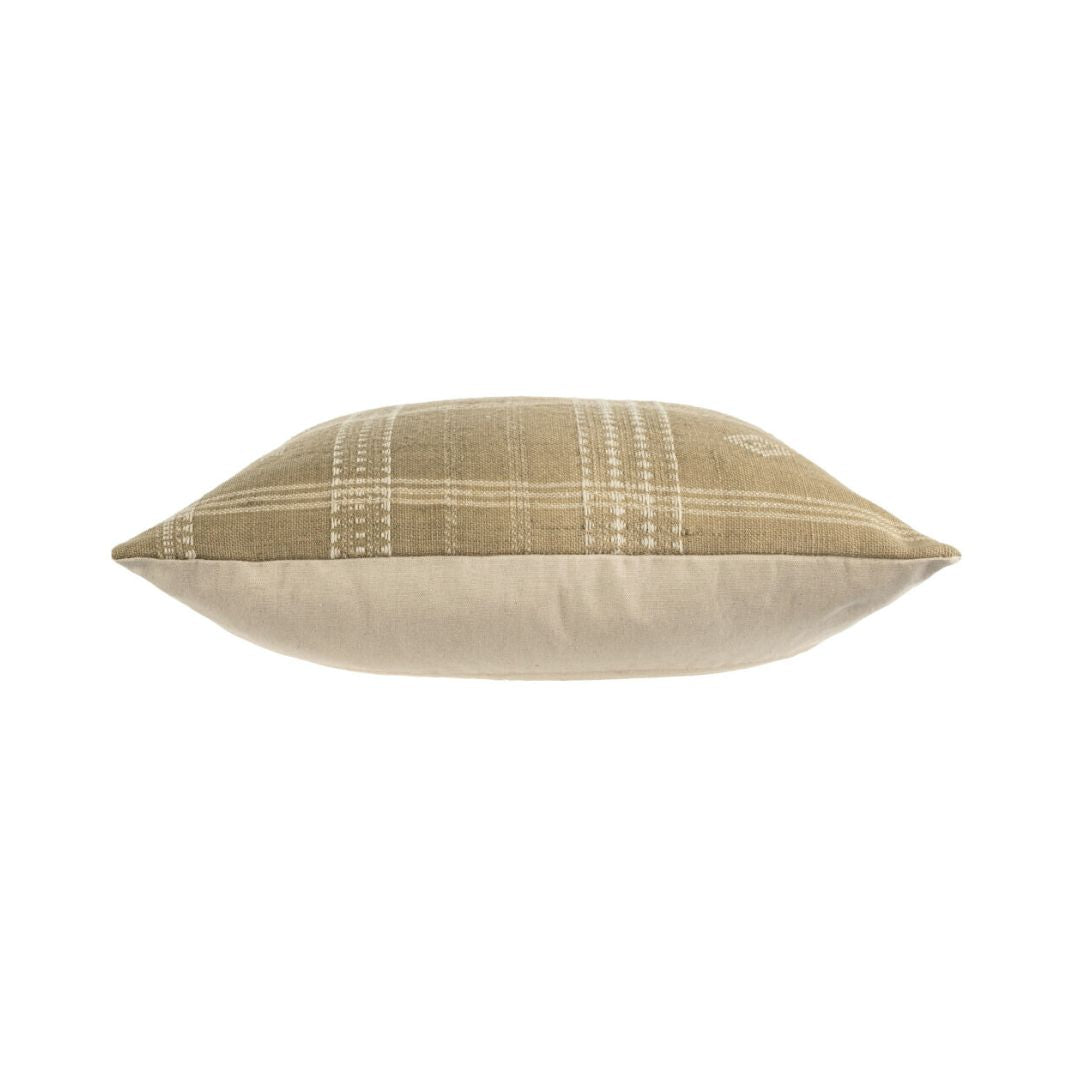 Bhujodi Wool Throw Pillow | Sand