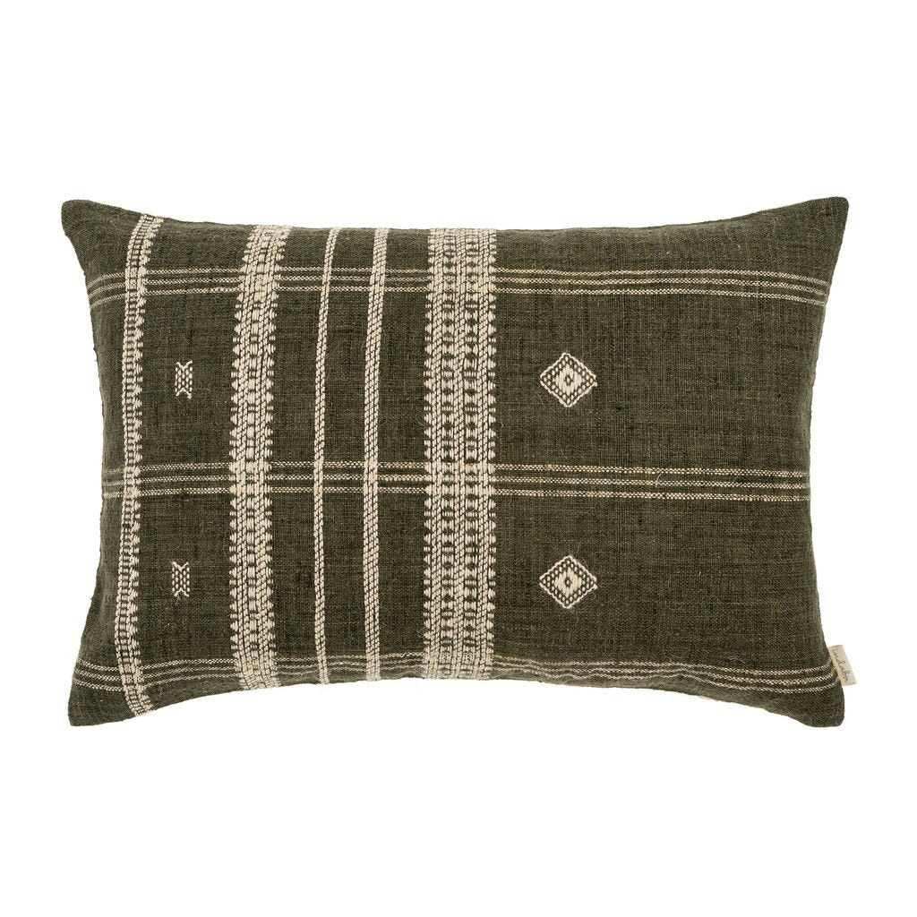Bhujodi Wool Lumbar Pillow | Cedar