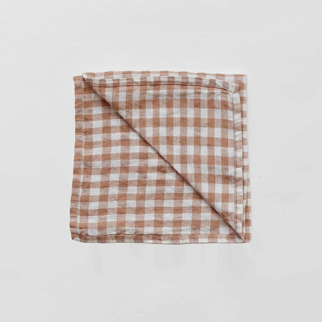 Biscuit Gingham Linen Napkin | Set of 2