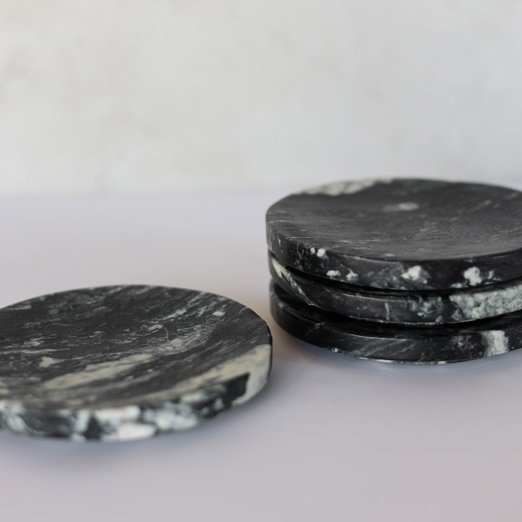 Black Melange Marble Dish