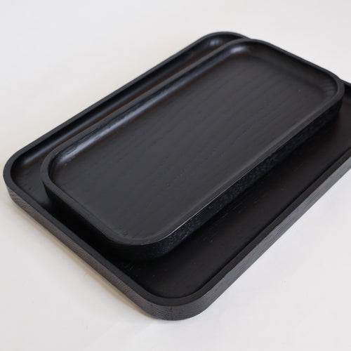 Black Oak Rectangle Tray