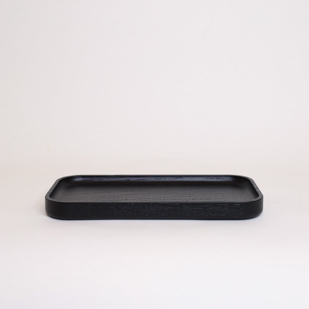 Black Oak Rectangle Tray
