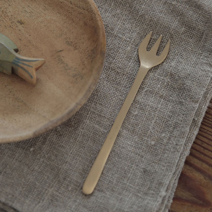 BRASS DESSERT FORK