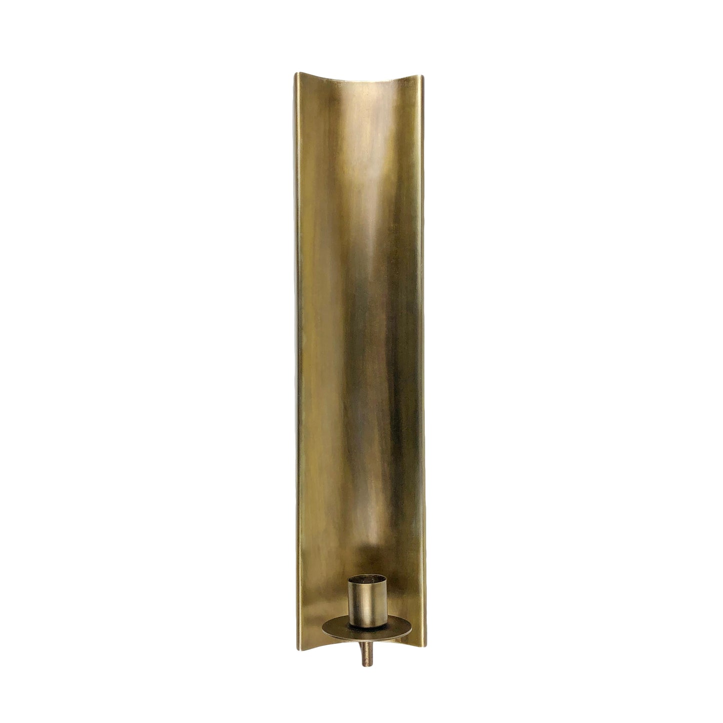 BRASS TAPER CANDLE WALL SCONCE