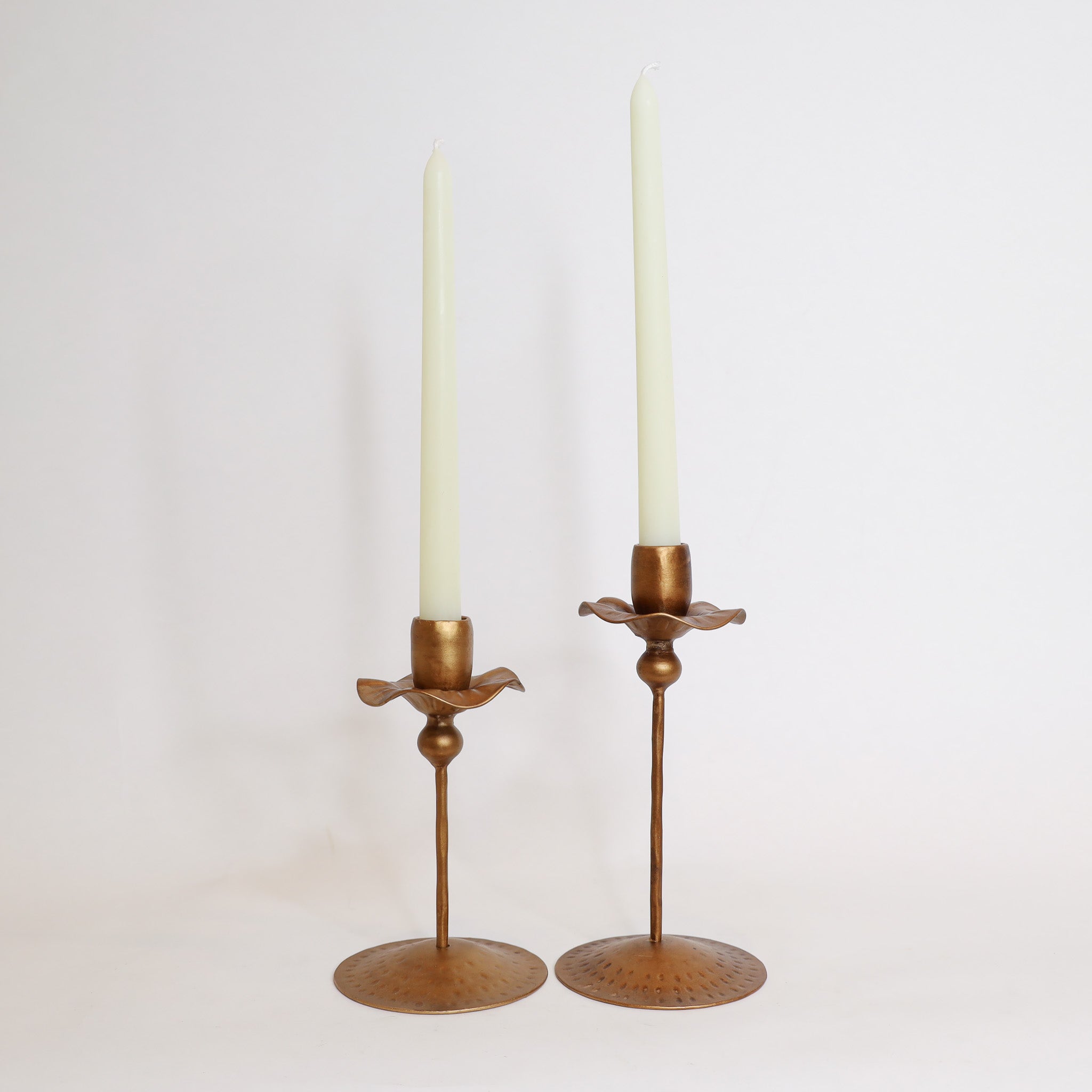 Brass Tulip Taper Holders