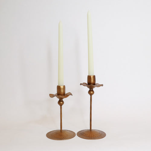 Brass Tulip Taper Holders