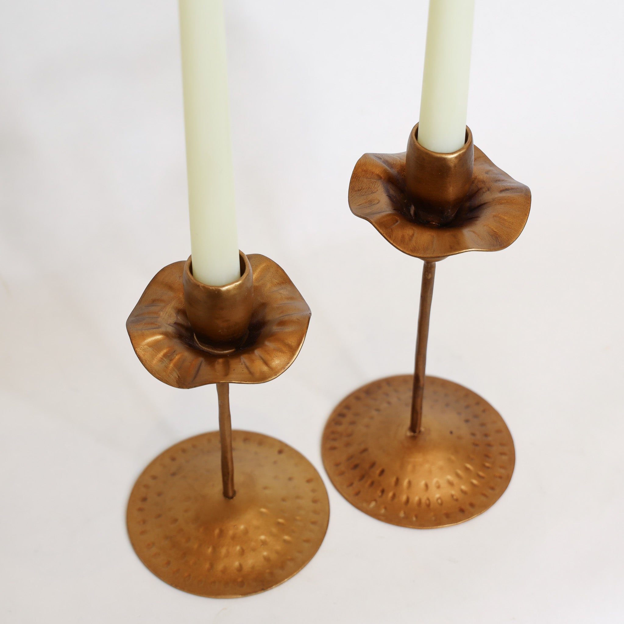 Brass Tulip Taper Holders