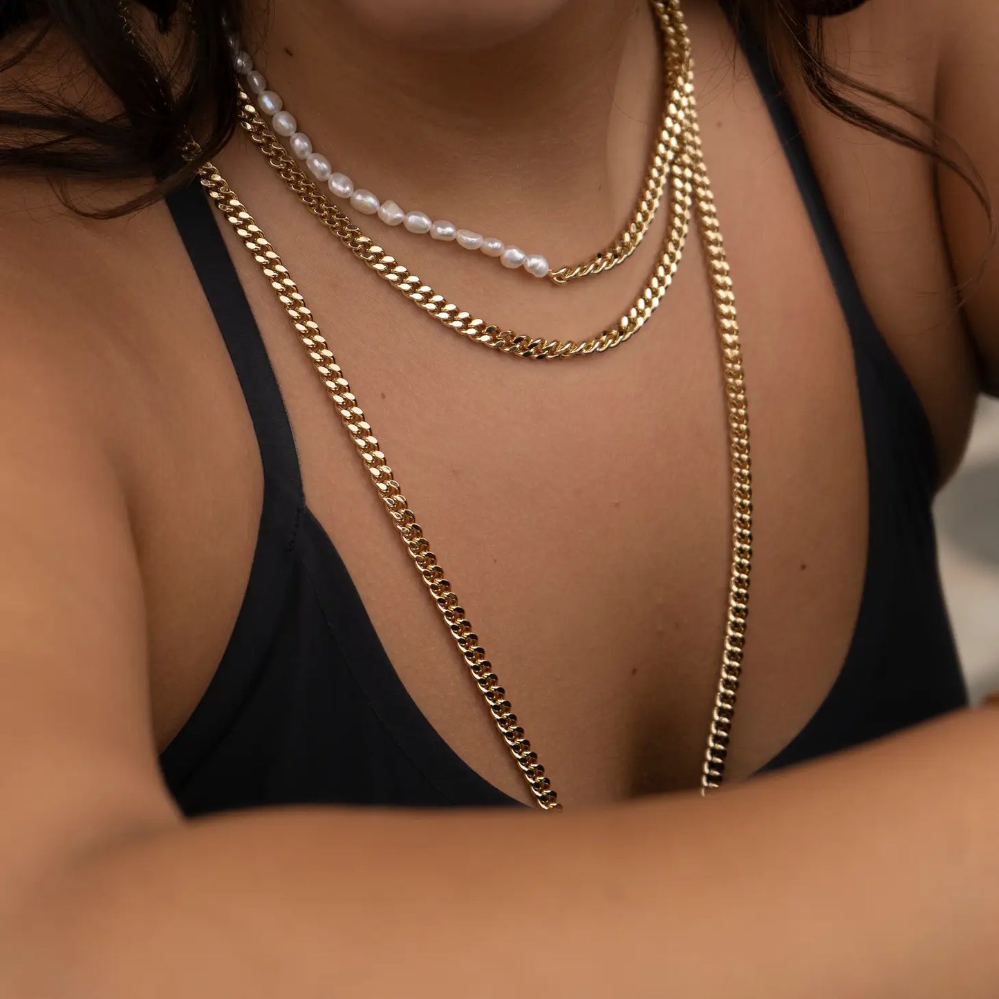 CHUNKY GOLD CHAIN NECKLACE