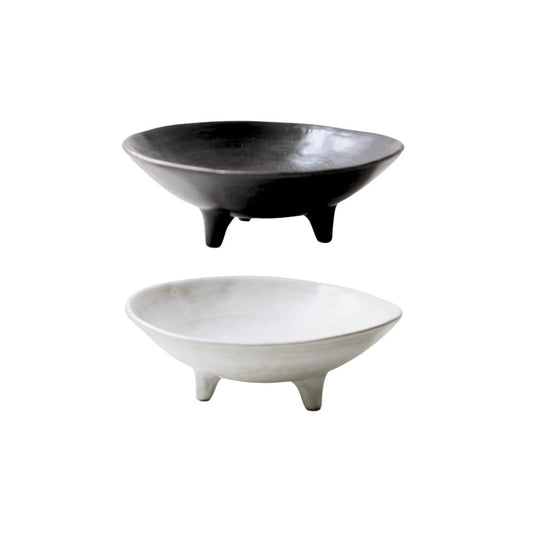 CERAMIC FOOTED BOWLS
