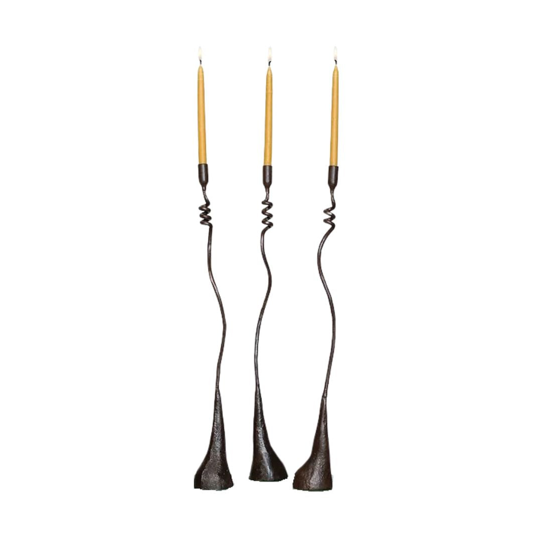 Curly Iron Candlestick | Tall
