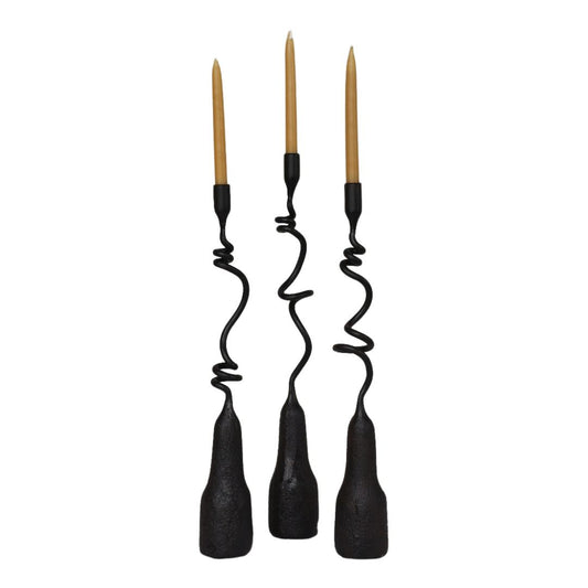 CURLY IRON CANDLESTICK | SHORT