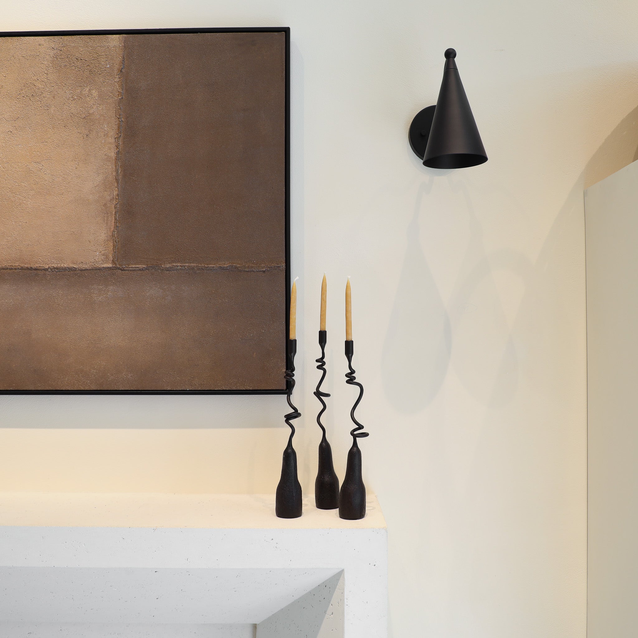 Curly Iron Candlestick | Short