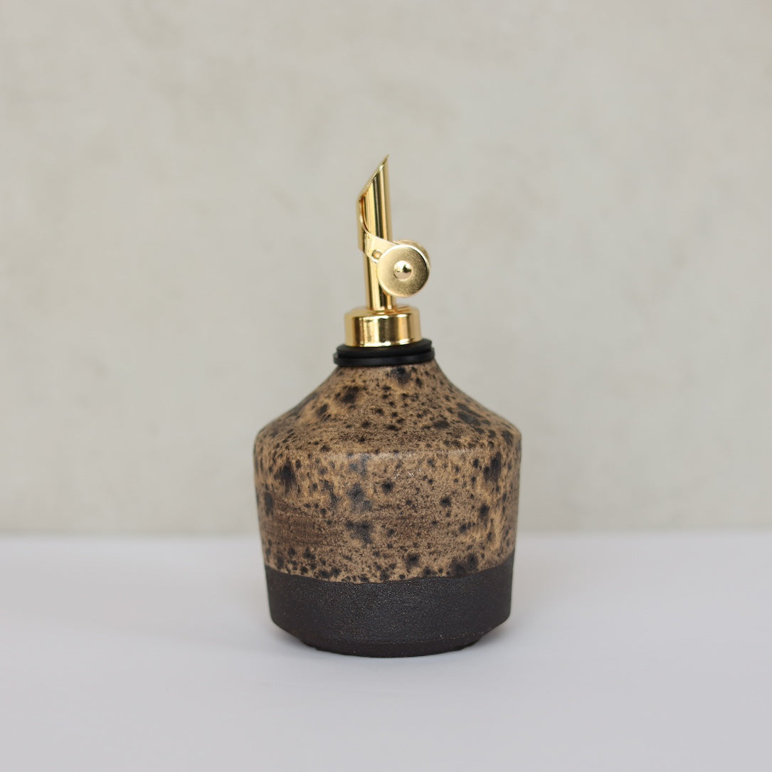 DARK SPECKLED OIL CRUET