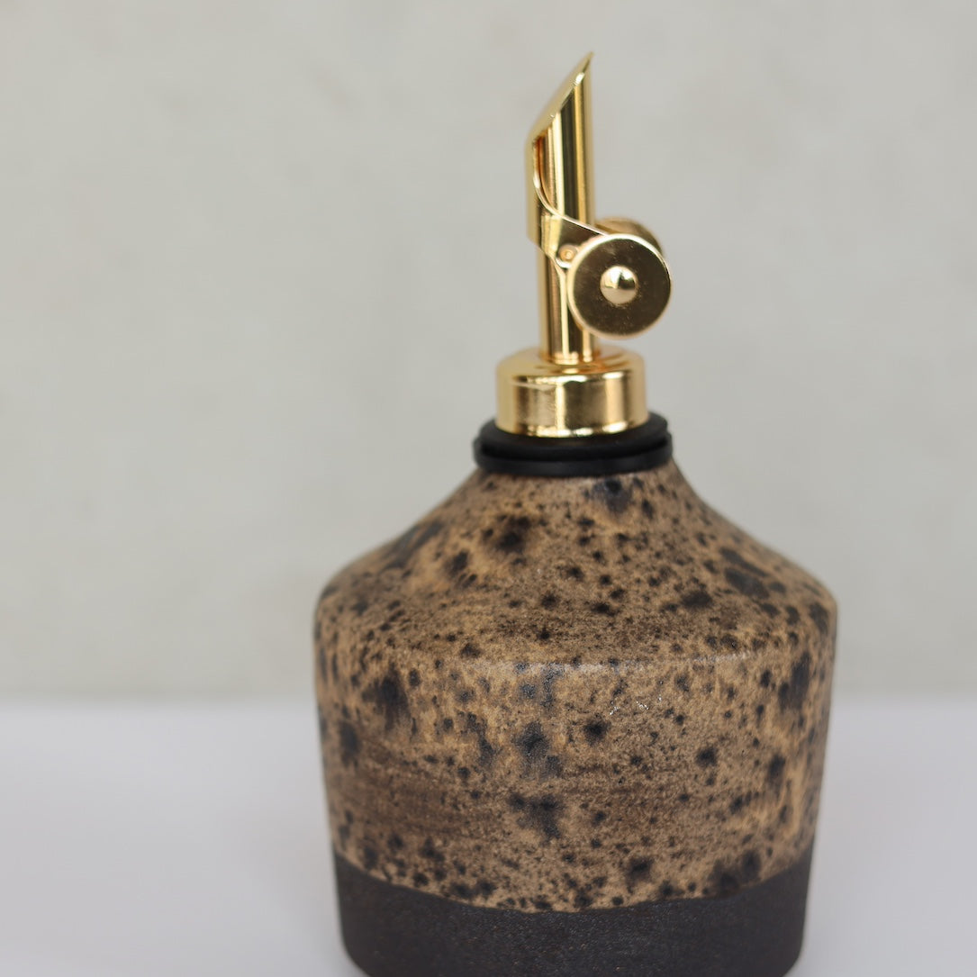 DARK SPECKLED OIL CRUET